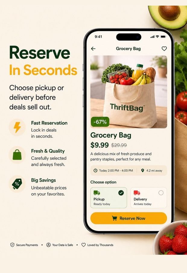 Reserve a ThriftBag in seconds