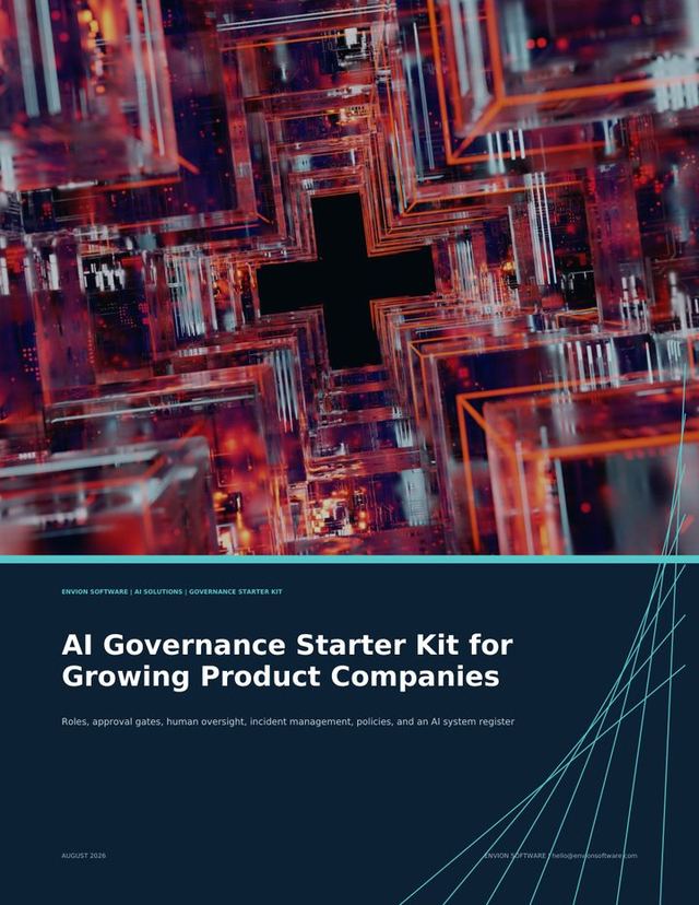 AI Governance Starter Kit for Growing Product Companies — cover